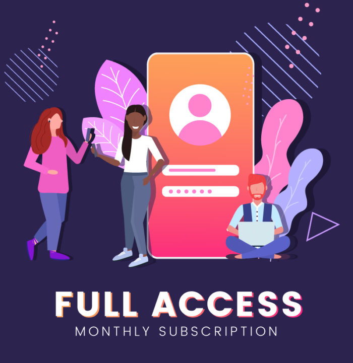 Full Access Visual Learning Resources Monthly Subscription